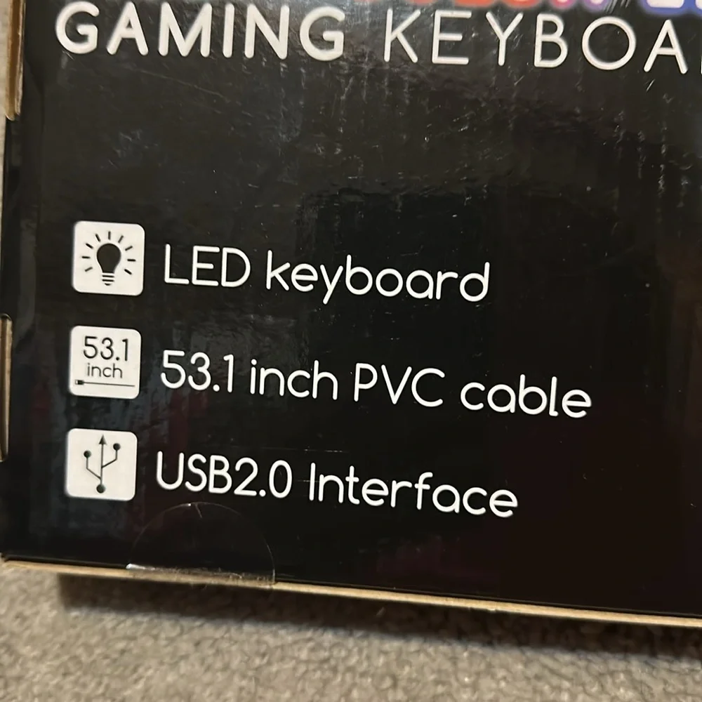 Multi-Color LED Gaming Keyboard - Picture 2 of 3